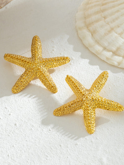 AMARE Boucles d'Oreilles Grande Étoile de Mer Design Vacances Plage