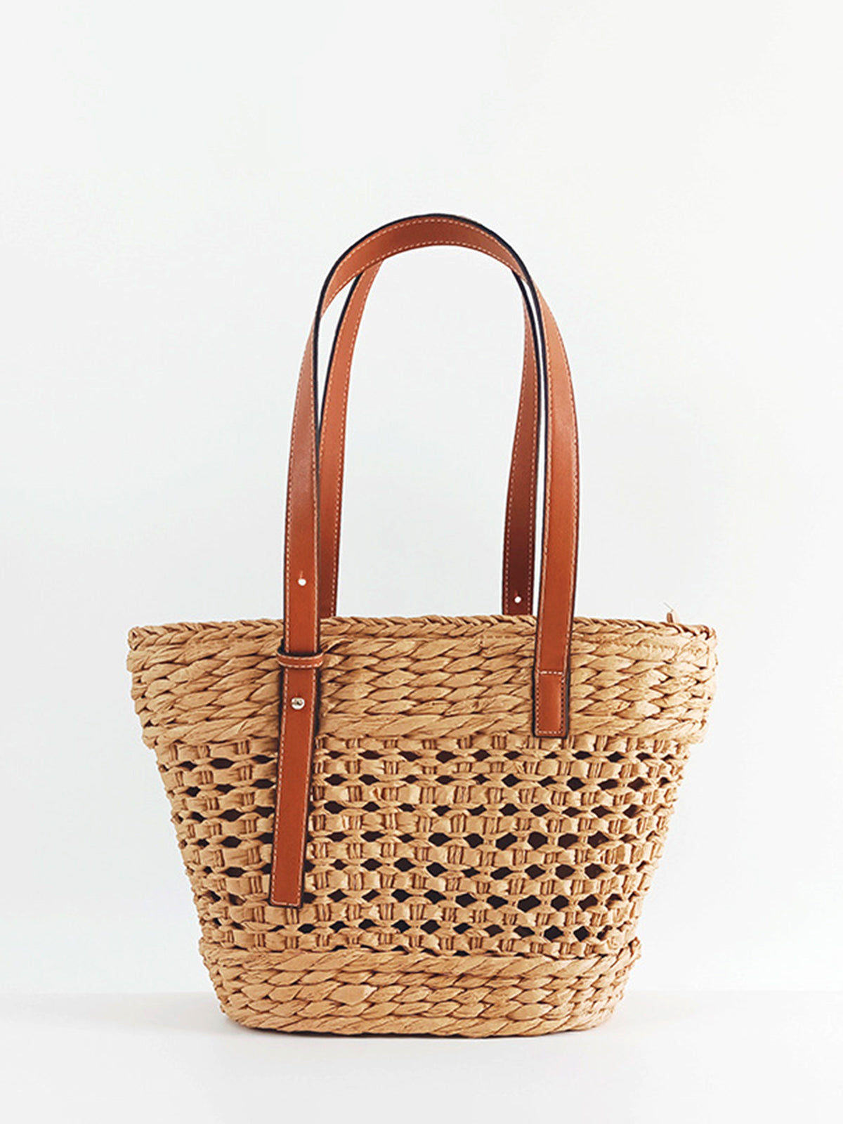 Large Capacity Beach Tote Basket Bag