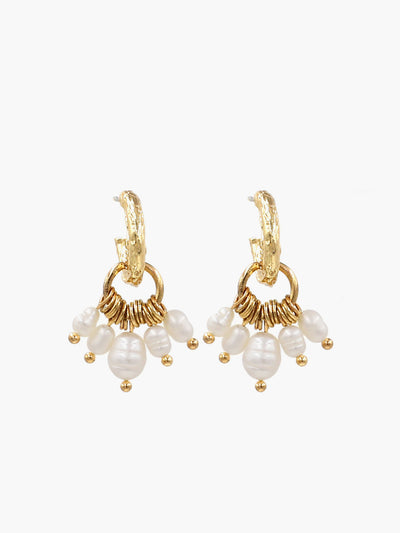 AMARE Boucles d'Oreilles Tassel Perle Élégantes