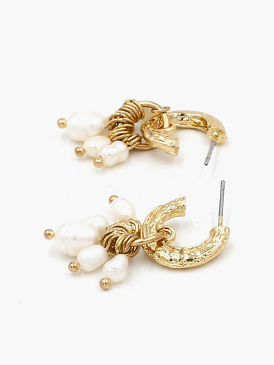 AMARE Boucles d'Oreilles Tassel Perle Élégantes