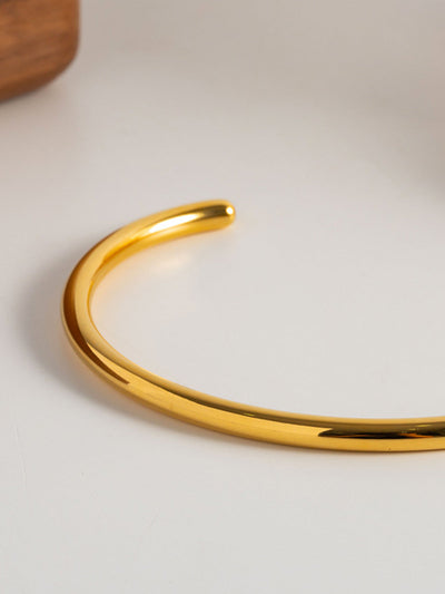 AMARE Bracelet Ouvert Doré Minimaliste