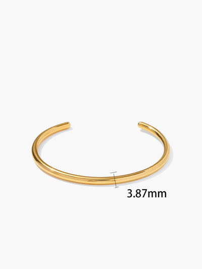 AMARE Bracelet Ouvert Doré Minimaliste