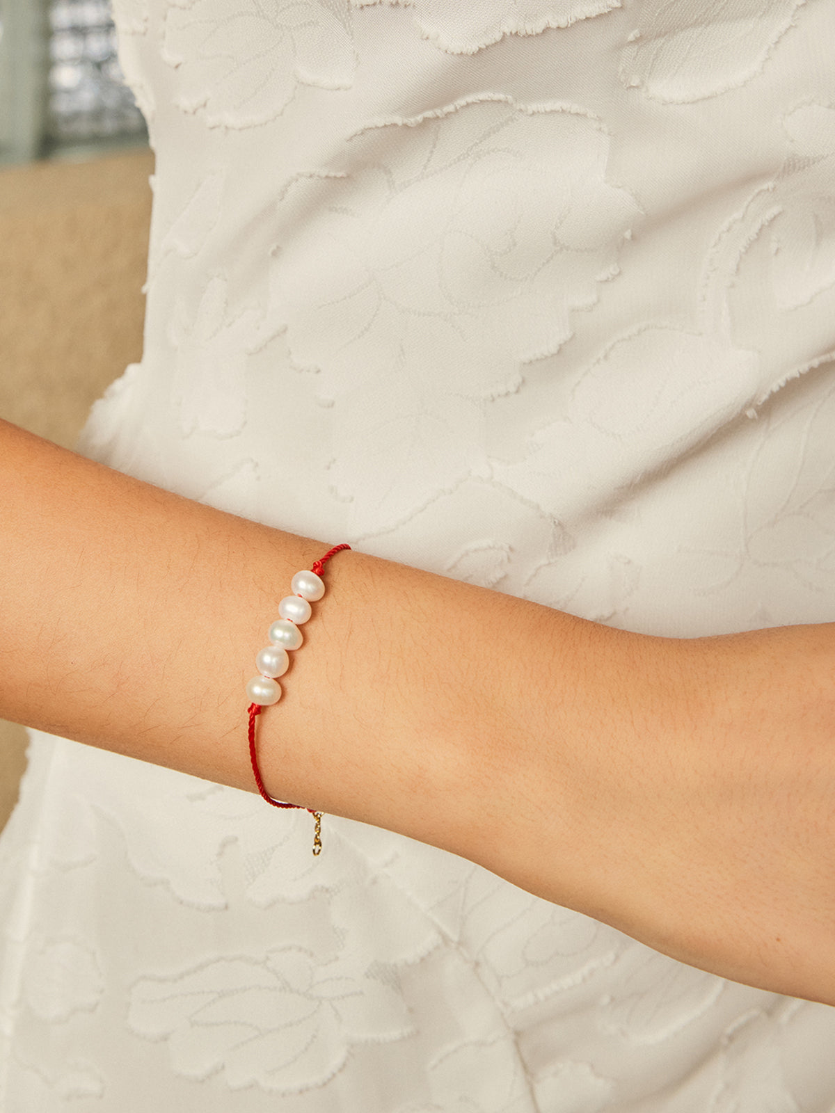 AMARE Bracelet Chance Fil Rouge Perles