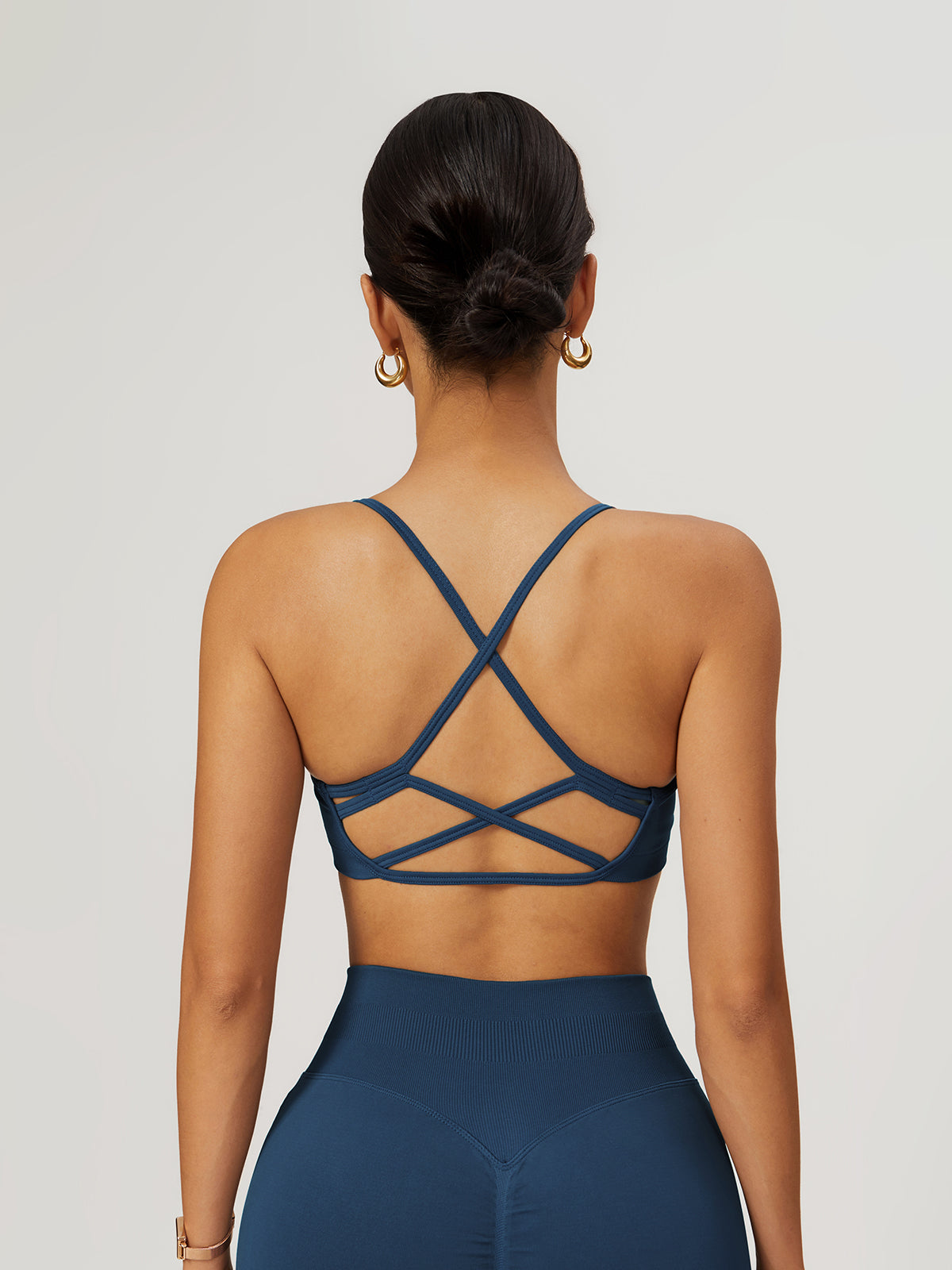 Seamless Cross Back Sports Bra