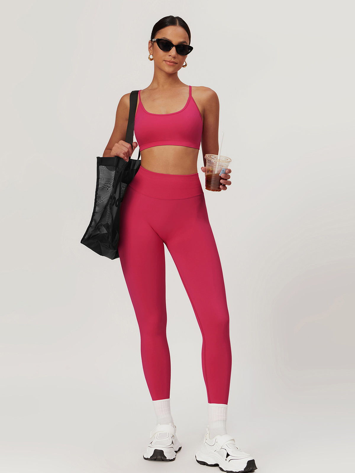 Seamless Cross Back Sports Bra