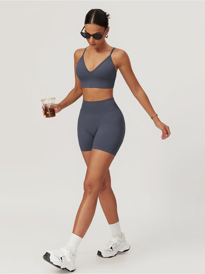 Hip-Lifting Yoga Shorts Set