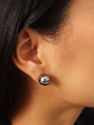 AMARE Boucles d'Oreilles Perle Noire