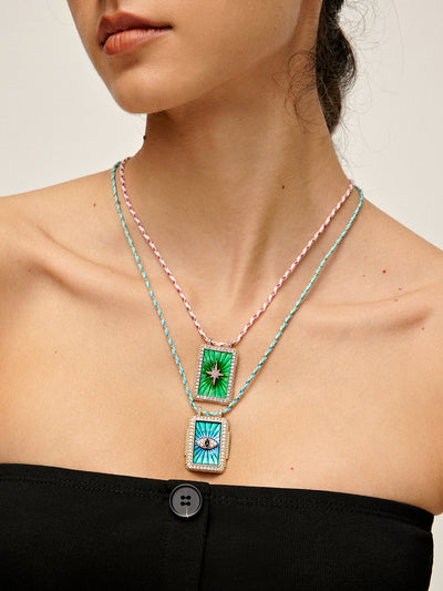 AMARE Collier Boheme Green Bless Charm