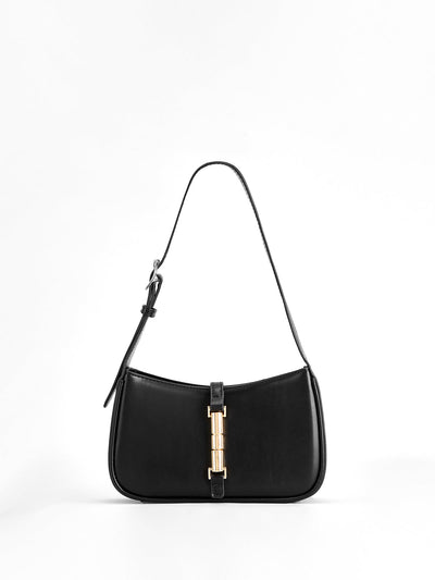 Golden Wist Lock Shoulder Bag