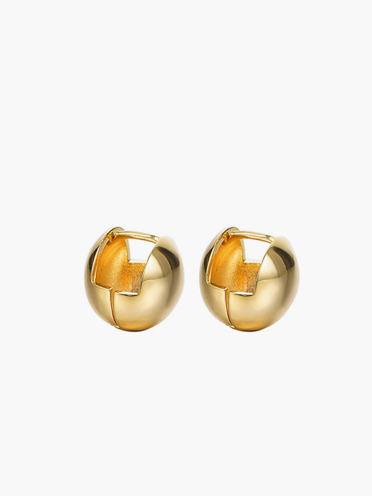 AMARE Boucles d'Oreilles Boule en Or