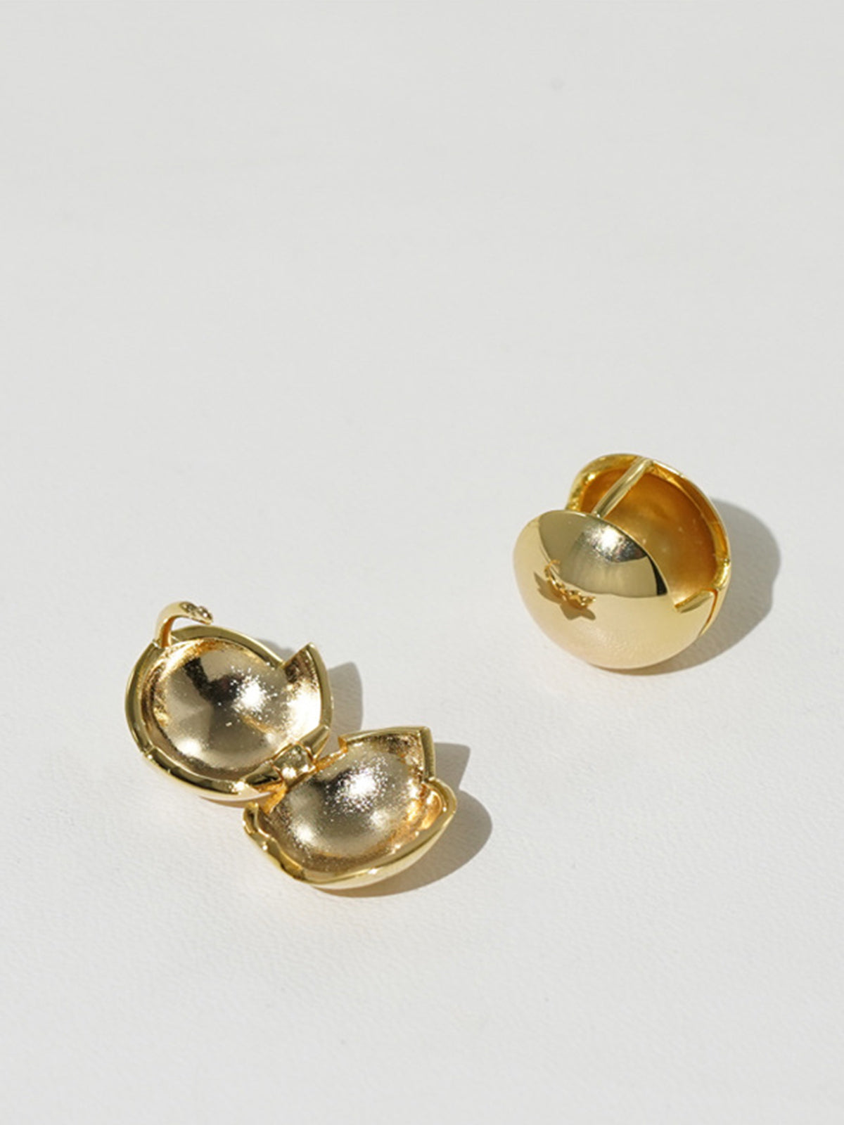 AMARE Boucles d'Oreilles Boule en Or