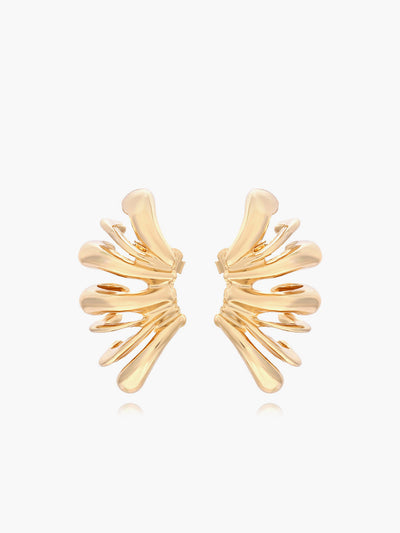 AMARE Boucles d'Oreilles Stud Ailes d'Ange Dorées