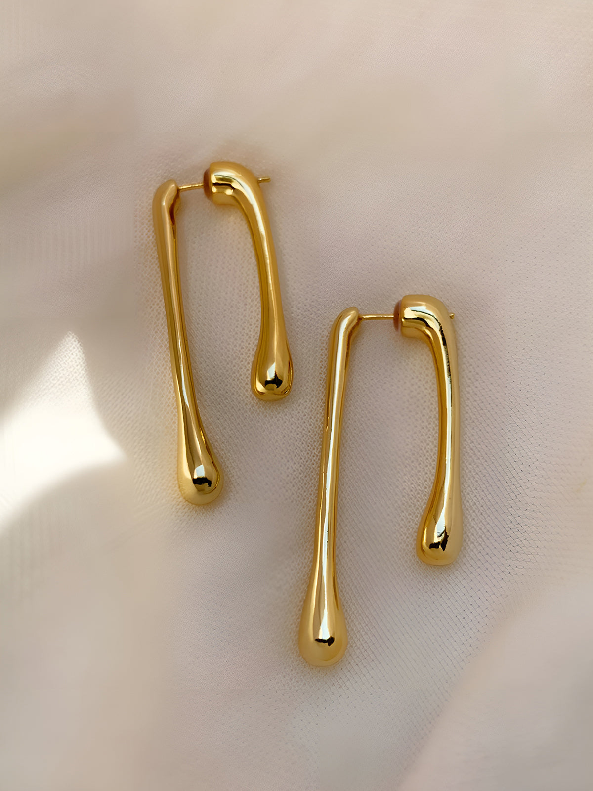 AMARE Boucles d'Oreilles Goutte Asymétrique