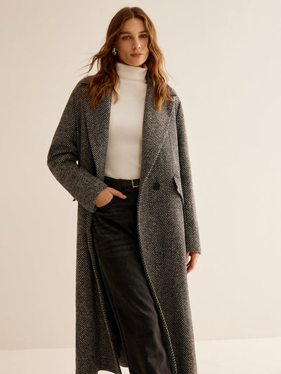 Trench-coat long et polyvalent essentiel 