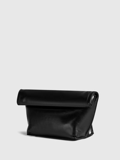 Minimalist Rolled Edge Envelope Clutch Bag