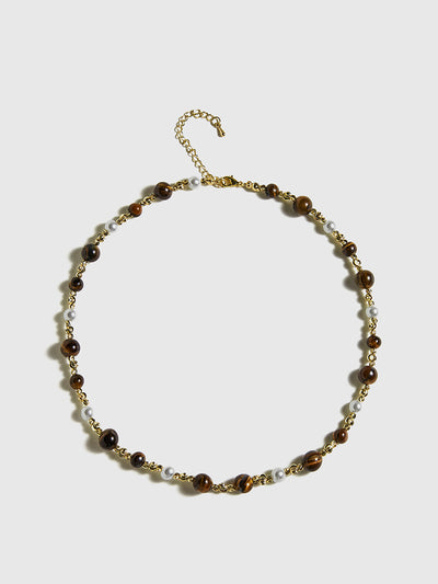 Tiger Eye Stone Choker Necklace