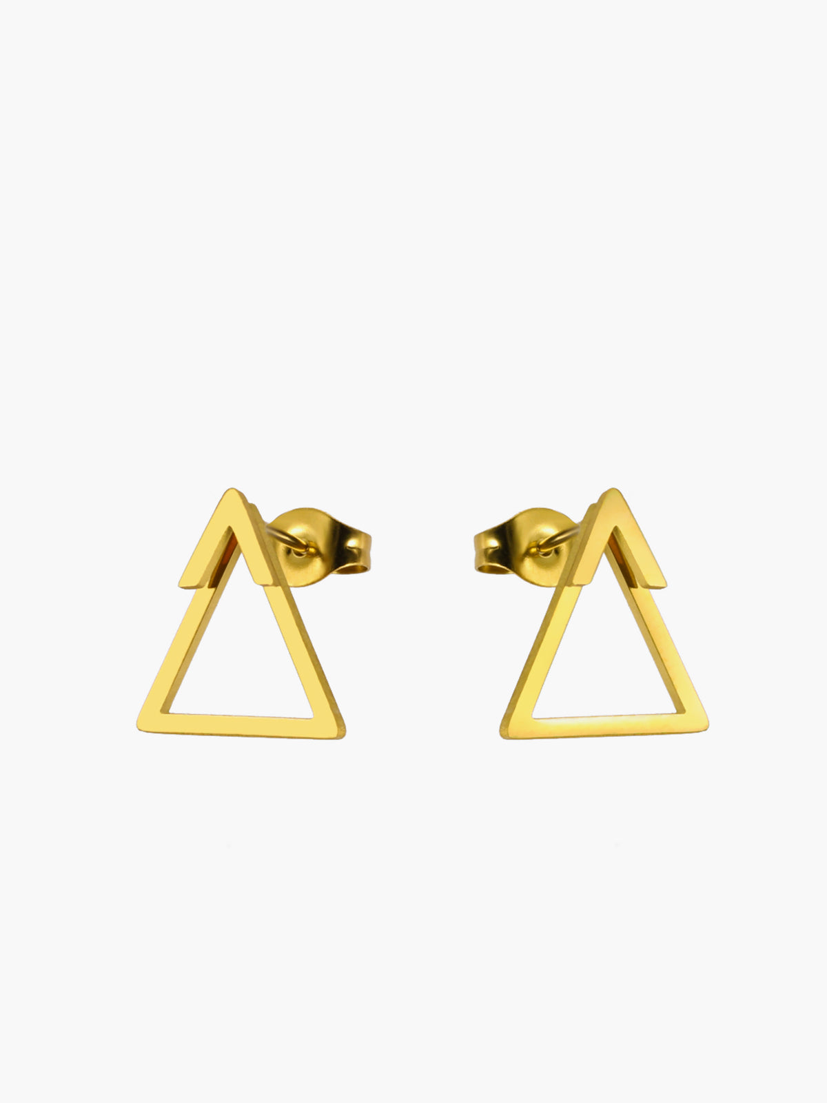 AMARE Boucles d'Oreilles Clous Triangulaires Minimalistes