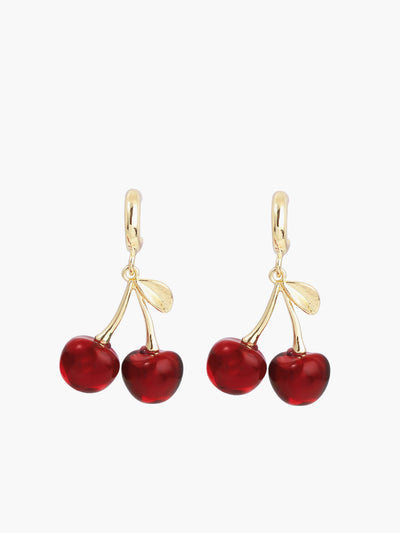 AMARE Boucles d'oreilles pendantes Cerise