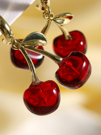 AMARE Boucles d'oreilles pendantes Cerise