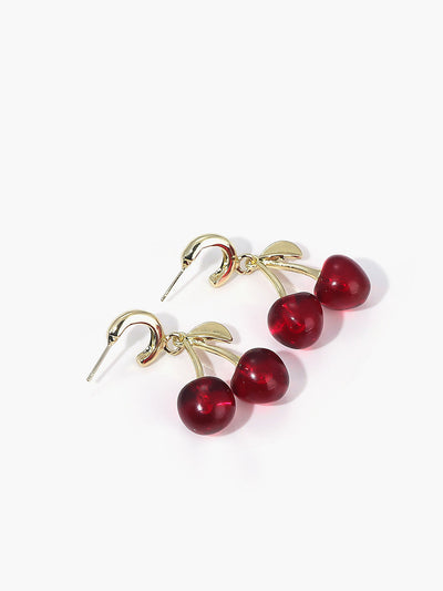 AMARE Boucles d'oreilles pendantes Cerise