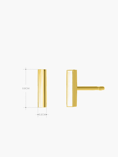 AMARE Boucles d'Oreilles Stud Bar Minimalistes