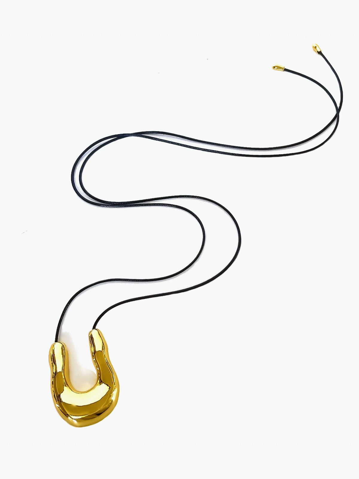 U-Shape Horseshoe Rope Necklace