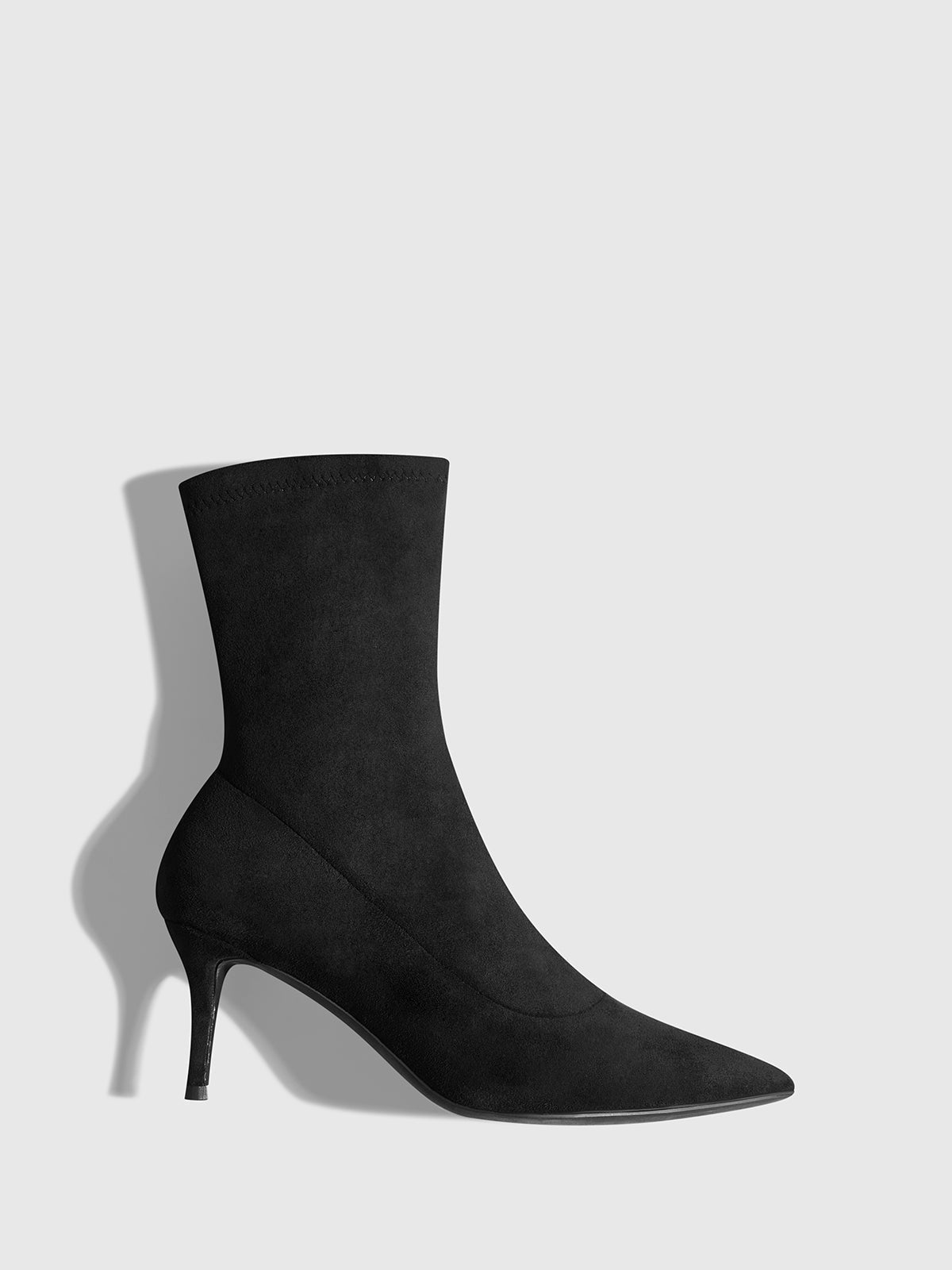 Slingback Heel Suede Ankle Boots