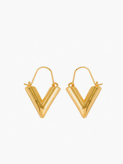 AMARE Boucles d'Oreilles Pendantes en Forme de V Minimalistes