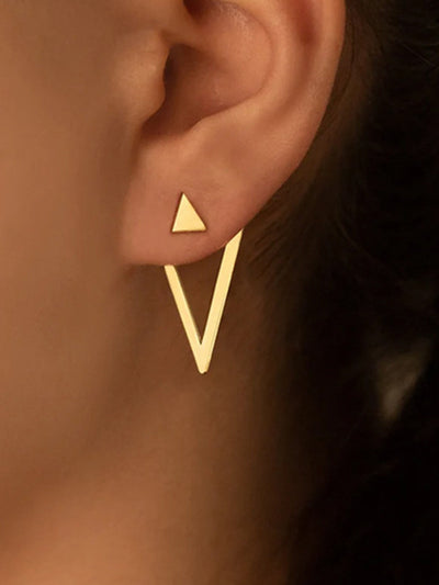 AMARE Boucles d'Oreilles Triangle Large Détachable