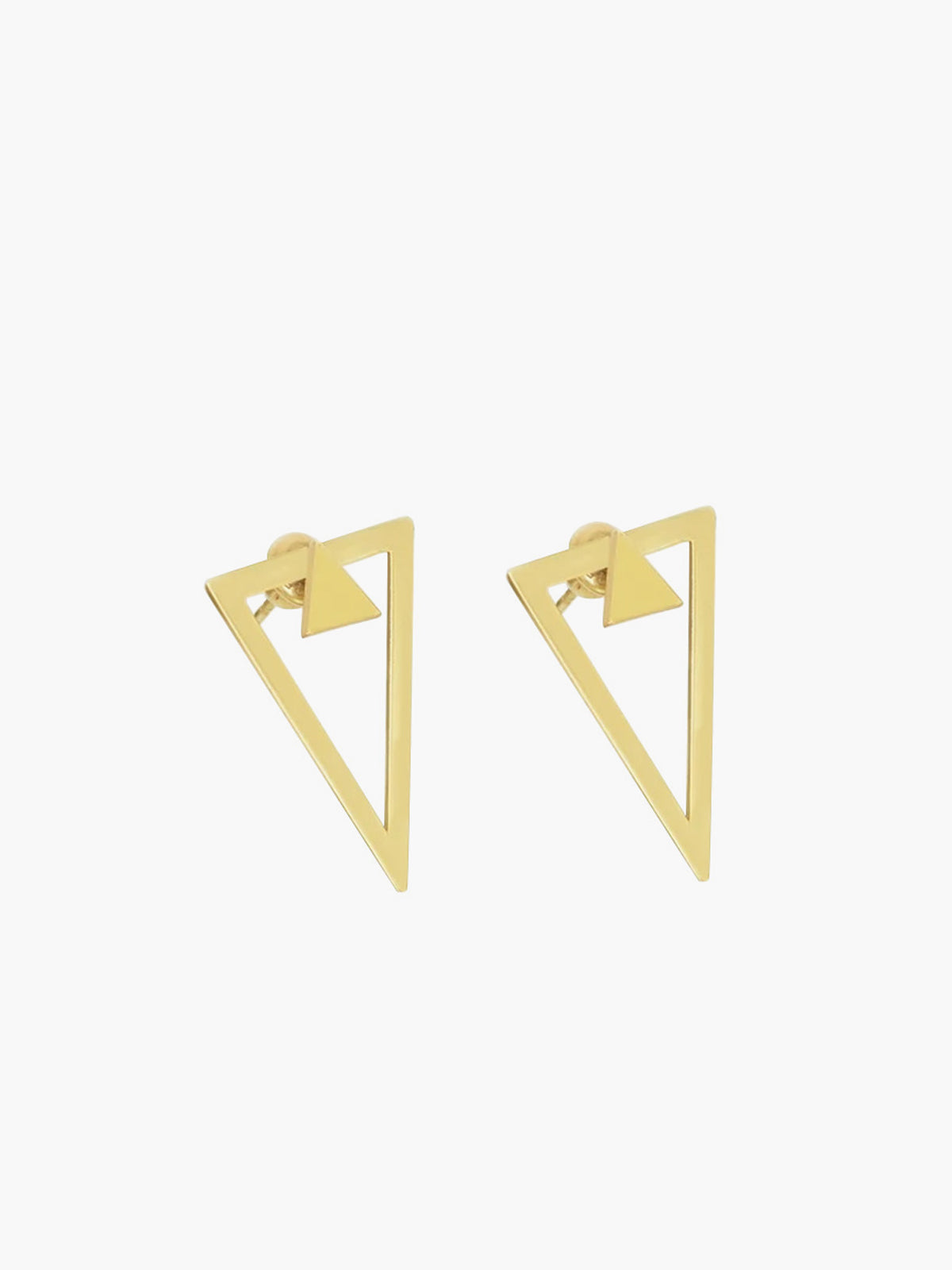 AMARE Boucles d'Oreilles Triangle Large Détachable