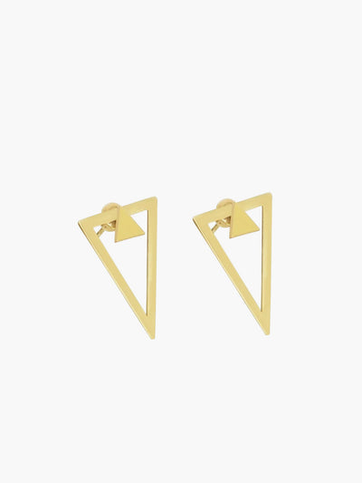 AMARE Boucles d'Oreilles Triangle Large Détachable