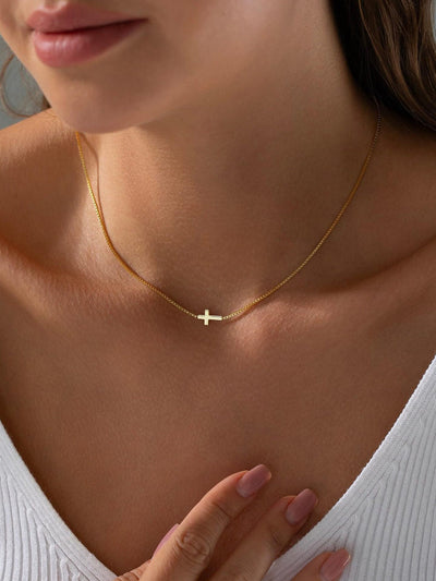 Mini Cross Pendant Necklace