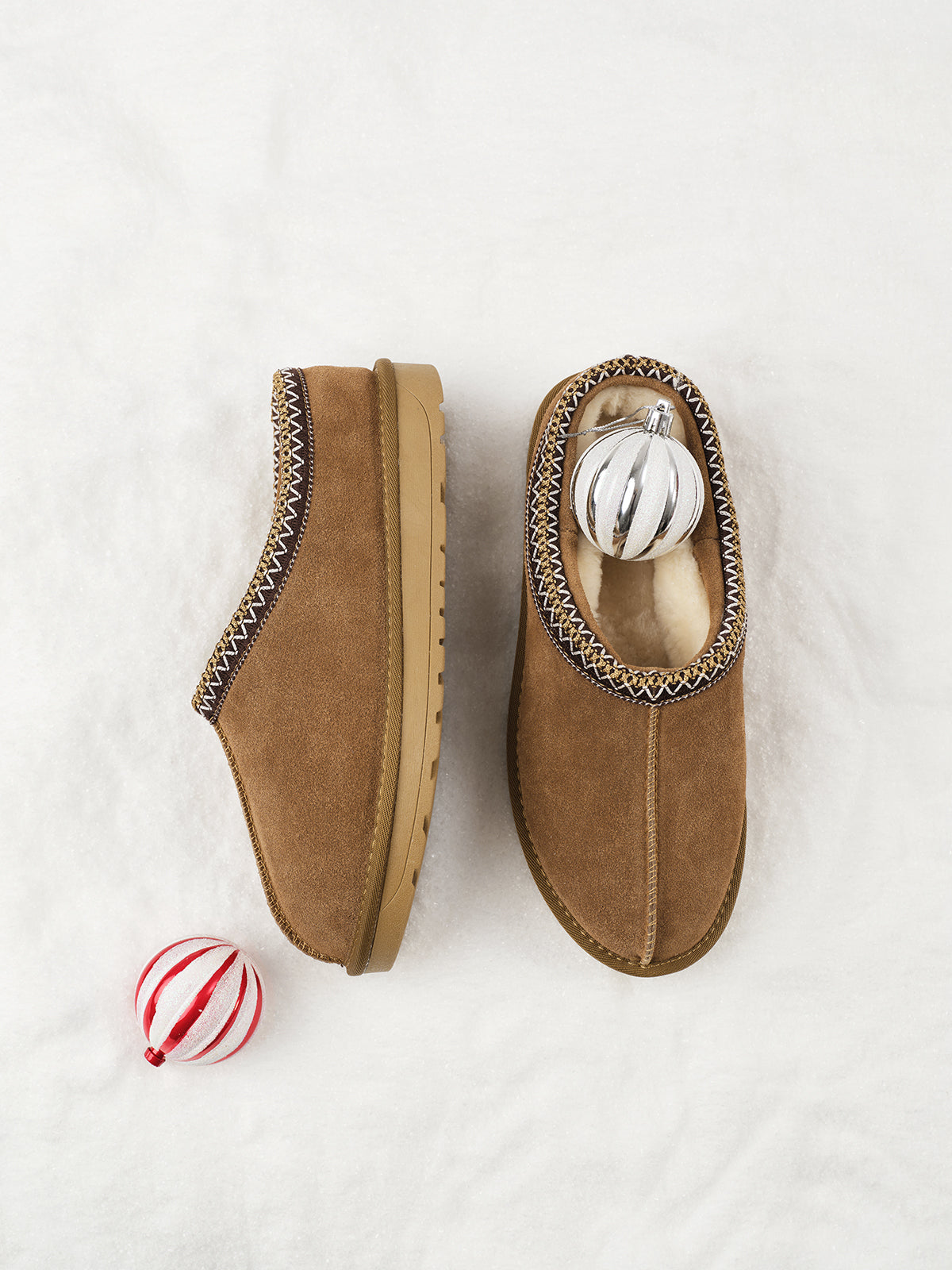 Women Fur Lined Slippers