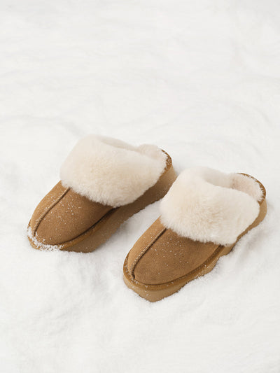 Thick Sole Fleecing Slippers Boots