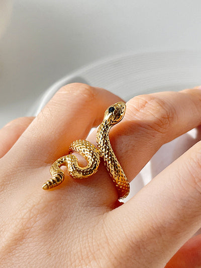 AMARE Bague Serpent Ouverte Enroulée