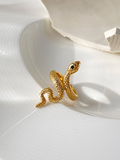 AMARE Bague Serpent Ouverte Enroulée