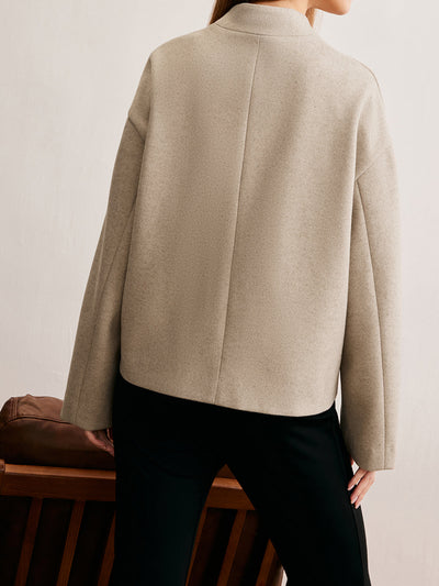 Cardigan boutonné coupe classique minimaliste 