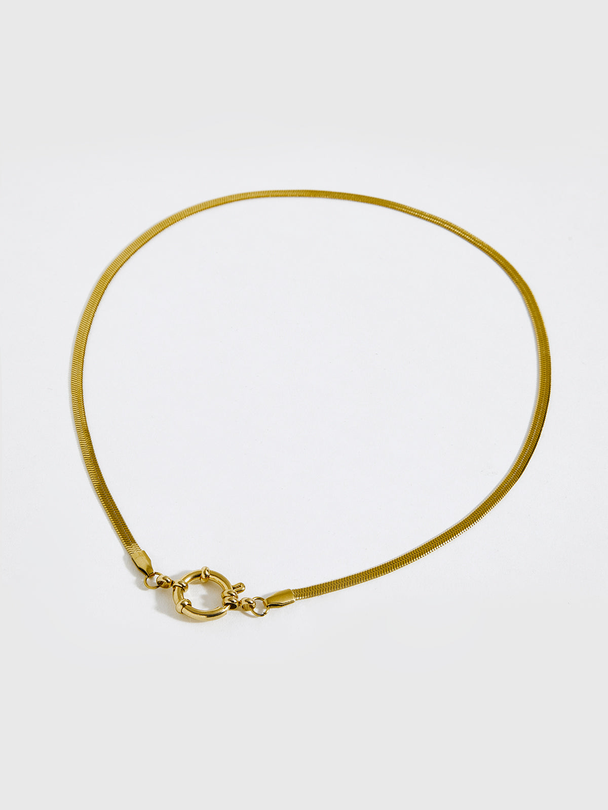 Minimalist Snake-Chain Necklace