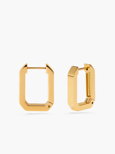 AMARE Boucles d'Oreilles Hoop U-Shape Minimalistes