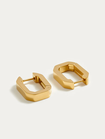 AMARE Boucles d'Oreilles Hoop U-Shape Minimalistes