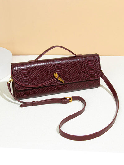 Two Way Flap Textured Shoulder Bag