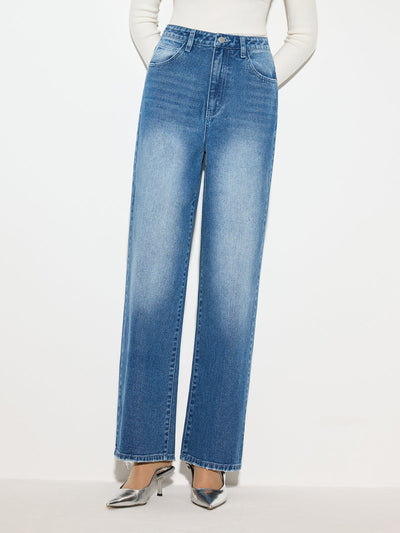 Jean en denim taille moyenne 