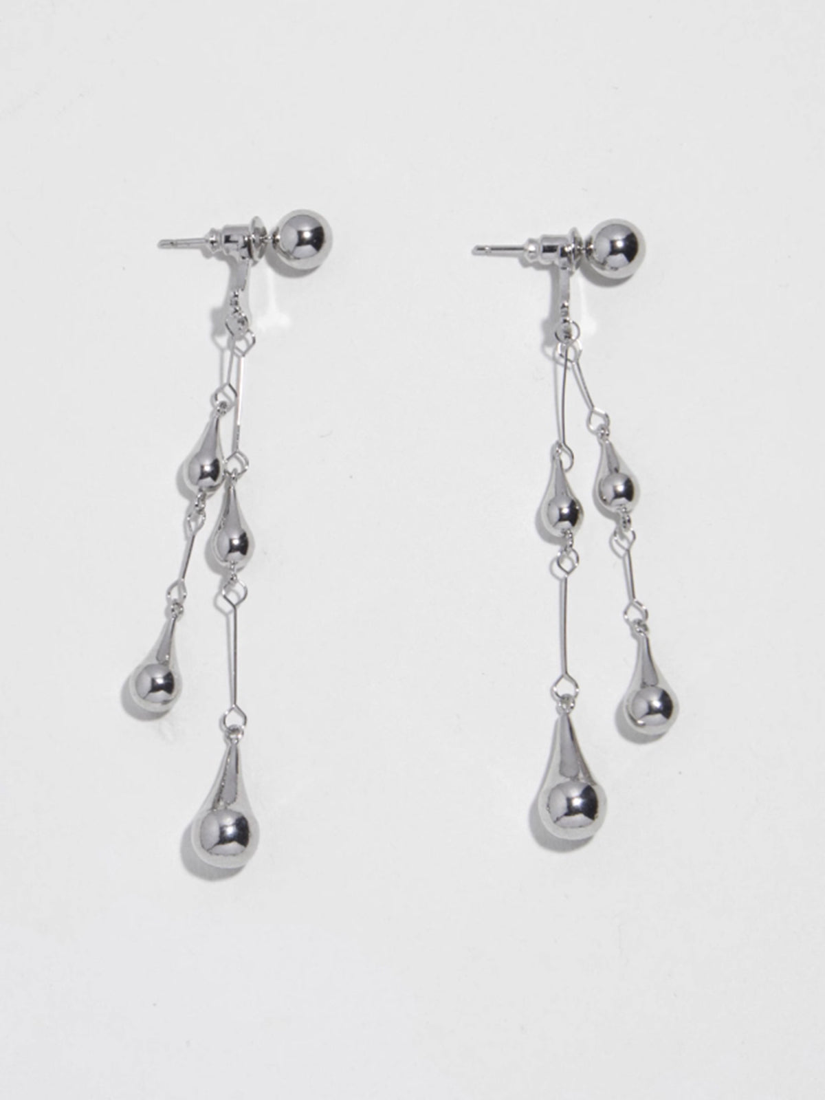 AMARE Boucles d'Oreilles Clous Tassel en Forme de Goutte d'Eau