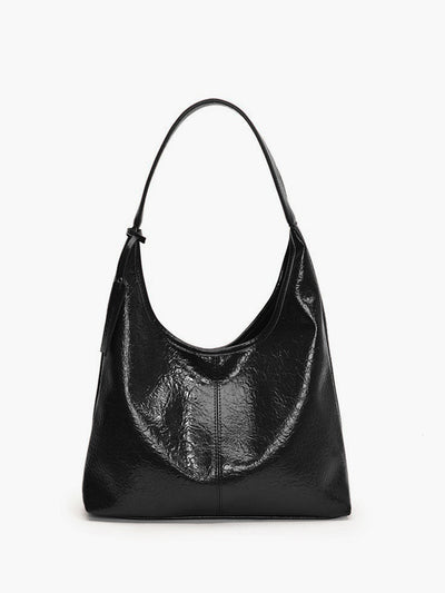 Leisure Button Clasp Hobo Bag