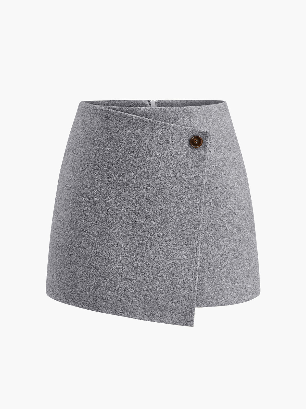 Jupe chaude en tweed à boutons 