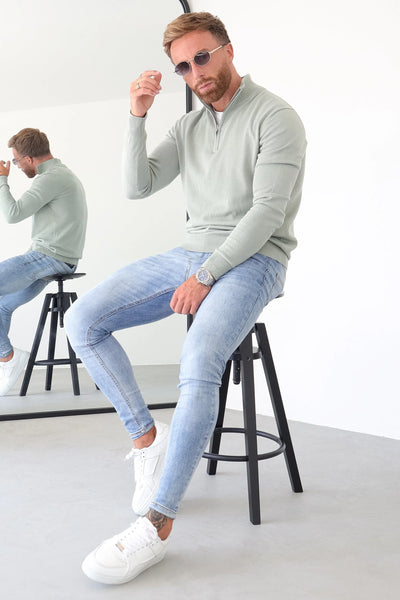 LE PULL DEMI-ZIP SANTONI