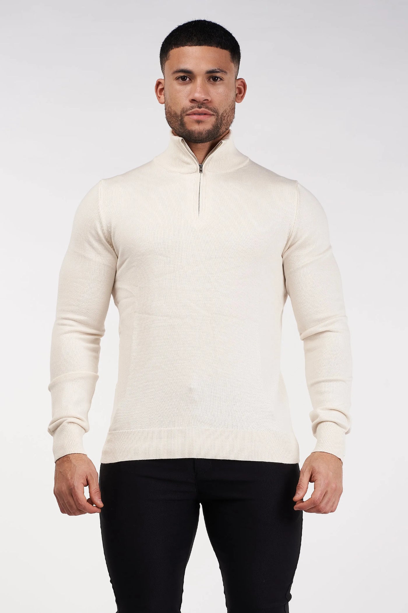 LE PULL DEMI-ZIP SANTONI