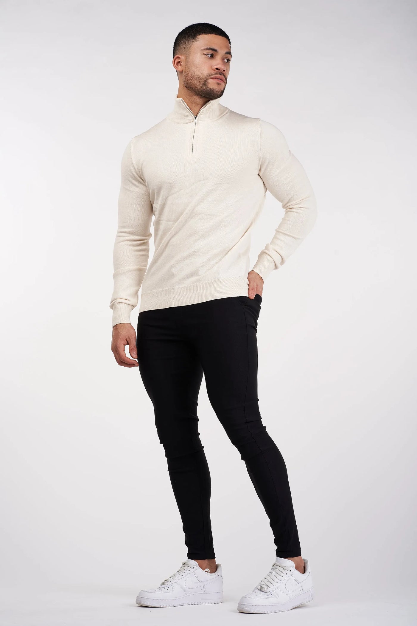 LE PULL DEMI-ZIP SANTONI