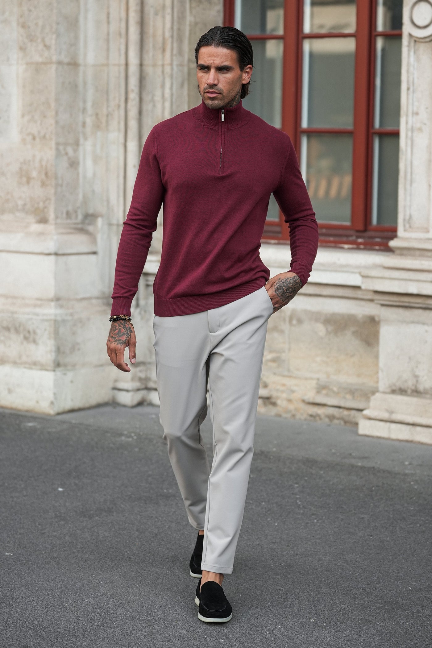 LE PULL DEMI-ZIP SANTONI